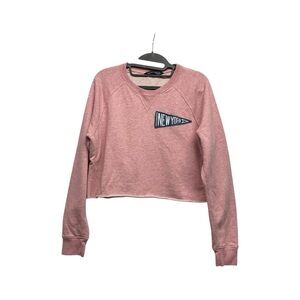 Abercrombie & Fitch Crop Crewneck Sweatshirt Size Small Boxy Fit